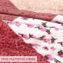 Qucover Patchwork Couvre Lit, Dessus de Lit et Couvre Lit 2 Personnes 220x240 cm, Boutis Courtepointe Matelassé Réversible Multi