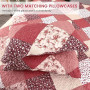 Qucover Patchwork Couvre Lit, Dessus de Lit et Couvre Lit 2 Personnes 220x240 cm, Boutis Courtepointe Matelassé Réversible Multi