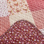 Qucover Patchwork Couvre Lit, Dessus de Lit et Couvre Lit 2 Personnes 220x240 cm, Boutis Courtepointe Matelassé Réversible Multi