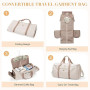 Sac de Voyage Convertible 2 en 1 Sac à Main pour Femme Sac de Vêtements Pliable Sac de Sport pour Les Voyages d'affaires et Les