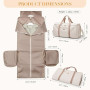 Sac de Voyage Convertible 2 en 1 Sac à Main pour Femme Sac de Vêtements Pliable Sac de Sport pour Les Voyages d'affaires et Les
