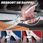 Ciseaux de Cuisine Professionnels: Ciseaux de Cuisine Robustes en Acier Inoxydable,Verrou de SéCurité, AdaptéS à La Cuisson du P