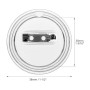 QWORK® 50 Pièces Badge Personnalisable - 38 mm - Badges Transparent en Acrylique pour Activités Créatives