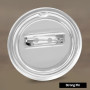 QWORK® 50 Pièces Badge Personnalisable - 38 mm - Badges Transparent en Acrylique pour Activités Créatives