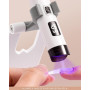 MelodySusie Portatif Lampe UV Ongles Gel avec Support, Mini Rechargeable Lampe Sèche Ongles avec 2 Minuteries, Séchage Rapide, L