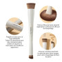 EIGSHOW Pinceaux Maquillages, 3 pièces kit pinceaux maquillages à double extrémité, Set Pinceau Maquillage en fibres synthétique