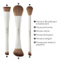 EIGSHOW Pinceaux Maquillages, 3 pièces kit pinceaux maquillages à double extrémité, Set Pinceau Maquillage en fibres synthétique
