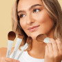 EIGSHOW Pinceaux Maquillages, 3 pièces kit pinceaux maquillages à double extrémité, Set Pinceau Maquillage en fibres synthétique