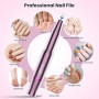 Xoali Ponceuse pour Ongles Professionnelle 25000 tr/min, 12 en 1 Lime à Ongles Electrique, Coupe-ongles avec Pointe en Céramique