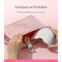 MelodySusie Lampe UV Ongles Gel Compacte et Légère (P-ART06F) avec Commande Simple par Bouton - Polymérise Tous les Gels Souples