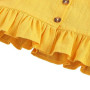 ANUFER 3 Pièces Fille Gamins Ensemble de Vêtements Brillante Jaune Tournesol Bébé Tenues Débardeurs + Pantalons Courts + Bandeau