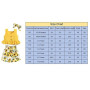 ANUFER 3 Pièces Fille Gamins Ensemble de Vêtements Brillante Jaune Tournesol Bébé Tenues Débardeurs + Pantalons Courts + Bandeau