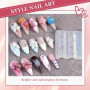 Zosutetoxo Nails Mold, Moule de Clou avec Motifs Floraux en Silicone 3D pour Nail Art, Tampon pour Manucure DIY