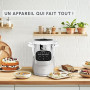 Moulinex Companion Pro avec extension air fryer, Robot cuiseur, Balance intégrée, Capacité XL, YY5828FG, Nube
