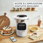 Moulinex Companion Pro avec extension air fryer, Robot cuiseur, Balance intégrée, Capacité XL, YY5828FG, Nube