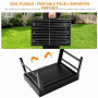 Uten Barbecue Portable Petit Barbecue à Charbon de Table Domestique Pliable Barbecue Grille Inox Barbecue Extérieur Camping Piqu