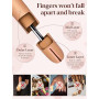 Adonafy Main D'Entrainement Manucure - Silikon Main Entrainement Ongles avec 200 Pièces Faux Ongles - Flexible Fausse Main pour