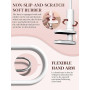 Adonafy Main D'Entrainement Manucure - Silikon Main Entrainement Ongles avec 200 Pièces Faux Ongles - Flexible Fausse Main pour