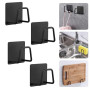 THATSRAD 4 PCS Porte-Éponge Autocollant en Acier Inoxydable 5 * 5 * 3.2cm Porte Eponge Cuisine Evier Crochet Autocollant Adhesif