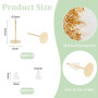 UNICRAFTALE Environ 500 Pcs Boucles d'Oreilles en Or avec écrous d'oreille en Plastique 304 Boucles d'Oreilles en Métal Hypoalle