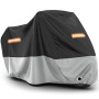 Favoto Housse de Protection Imperméable pour Moto Couverture Oxford Résistant aux Poussière Pluie Neige UV Vent Soleil Déjection