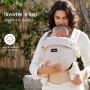 Momcozy Porte-bébé - Ergonomique, confortable et léger, adapté aux bébés de 3 à 20 kg, facile à enfiler, idéal pour une parental