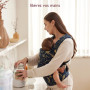 Momcozy Porte-bébé - Ergonomique, confortable et léger, adapté aux bébés de 3 à 20 kg, facile à enfiler, idéal pour une parental