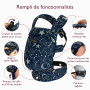 Momcozy Porte-bébé - Ergonomique, confortable et léger, adapté aux bébés de 3 à 20 kg, facile à enfiler, idéal pour une parental