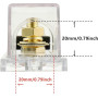 BOJACK Lot de 2 Porte-fusibles ANL à Coque Transparente 80A et 2 Fusibles ANL 80A 32 VCC pour Système Audio et Vidéo