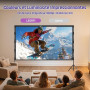 Écran de Projection Portable 120 Pouces avec Trépied - LEORFI Toile de Projection HD 4K 16:9 pour Intérieur/Extérieur, Projectio