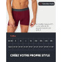 FM London Lot de 7 Boxers, Boxer pour Homme, Caleçon pour Homme sans Étiquette, Riche en Coton, Respirant, Doux et Extensible