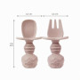 PandaEar Ensemble d'Alimentation Bébé en Silicone | Assiette Divisée avec Ventouse en Forme de Crabe et Tasse, Cuillères & Fourc