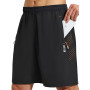 CIMIC Shorts de Sport pour Hommes avec Poche Zippée Respirant et à Séchage Rapide Running Fitness Tennis