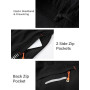 CIMIC Shorts de Sport pour Hommes avec Poche Zippée Respirant et à Séchage Rapide Running Fitness Tennis