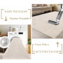 Enyhom Tapis Salon Moelleux 160 x 230 cm, Extra Epais Tapis Chambre Antidérapant Lavable en Machine,Ne Perd Pas Ses Poils, Grand
