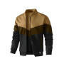 HYPESTFIT Bomber Homme Léger - Blouson Décontracté à Col Montant, Manches et Ourlet Côtelés, Veste Légère Printemps/Automne pour