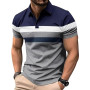 Comilaka Polo Homme Manches Courtes Polos T Shirt à Rayures Poloshirt Été Casual Couleur Contrastée | Casual, Manches Courtes, P