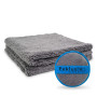 Exklusiv Chemie® 2X Chiffons en Microfibres sans Bord Q4 620 GSM + éponge pour polir à la Main | Absorbant, ne Peluche Pas & n'a