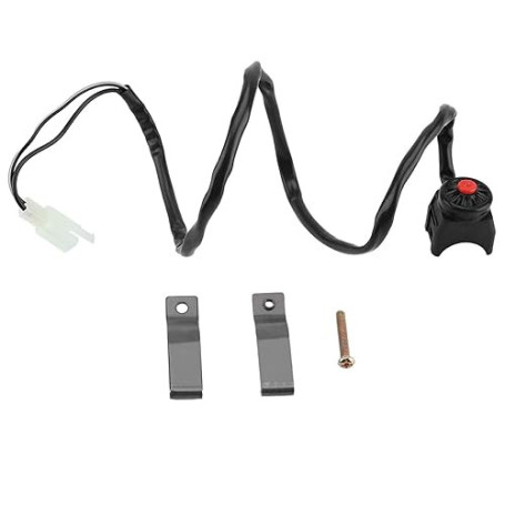 Interrupteur de démarrage à bouton-poussoir, interrupteur à klaxon, interrupteur universel à bouton de klaxon arrêt guidon 22mm