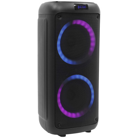 BoomTone DJ Boomaster 300 – Enceinte Bluetooth Puissante 250W Portable, Ambiance LED, Soirées, Karaoké & Barbecue, Batterie Rech
