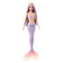 Barbie Poupées Sirènes avec Cheveux Fantaisie et Serre-tête, Jouets sirènes avec Bustiers inspirés de Coquillages et nageoires c