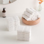Todocama - Lot de 24 Serviettes de Toilette (30 x 30 cm) 100% Coton Doux et Absorbant, 550 g/m² Premium, (Blanc)