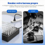 Chargeur Multiple USB, Charger USB C, Bloc d'alimentation USB C, 24 Ports 100W (20A), Station de Charge Rapide pour Plusieurs ap