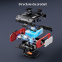 UTRAI 27000mAh Booster Batterie Voiture 8000A, Demarreur Batterie Voiture avec 1600 Lumens LED, Gonfleur, Sortie CC 160 W, 18W C