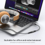 MOSWAG Adaptateur de Prise de Casque à 3,5mm, Adaptateur Écouteur USB C Jack 3.5mm en Nylon, Adaptateur Jack USB Type C avec DAC