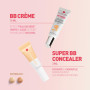 Erborian - BB Crème au Ginseng 5-en-1 - Soin Teinté Perfecteur Effet "Peau de Bébé" - Fond de Teint Couvrant Imperfections - Pro