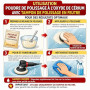 (200 g, 99% oxyde de cérium, 1-3µm) Poudre de polissage pour verre– Élimine huiles, taches d'eau, rayures et nettoie en profonde