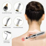 Stylo de massage d'acupuncture – Stylo d'acupuncture électrique pour masseur corporel Meridian Energy avec 5 têtes de massage