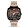 Ice-Watch - Ice Smart 2.0 - Montre connectée carrée pour Femme avec Bracelet en Acier Inoxydable (1.70 Pouces)