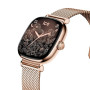Ice-Watch - Ice Smart 2.0 - Montre connectée carrée pour Femme avec Bracelet en Acier Inoxydable (1.70 Pouces)